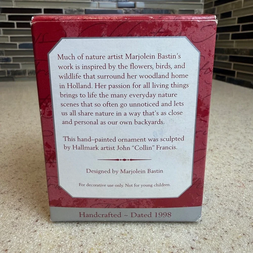 Vintage Hallmark Keepsake Ornament 1998 Country Home Marjolein Bastin Birdhouse